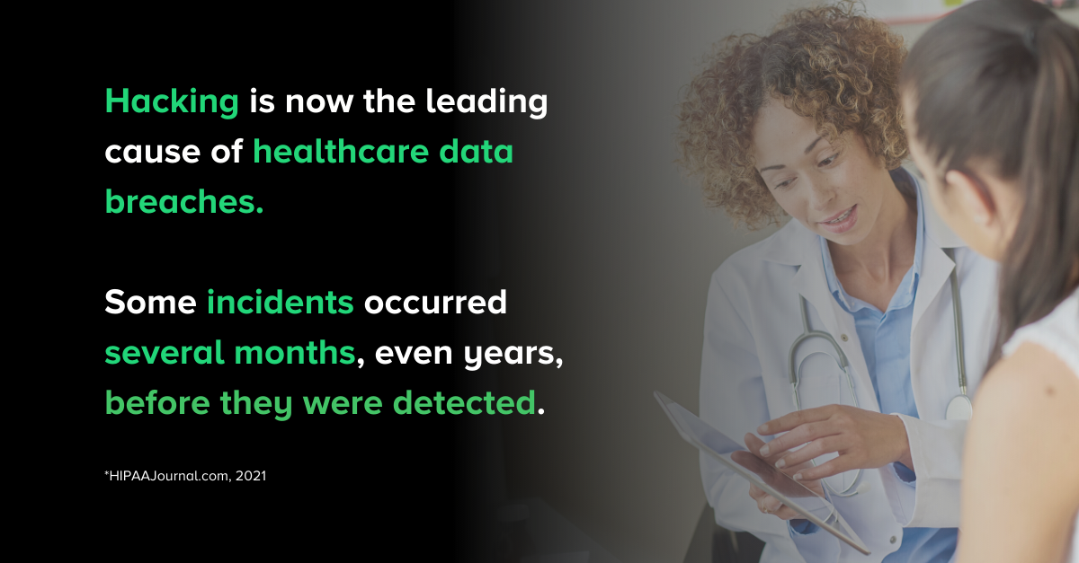 Hacking is the leading case of healthcare data breaches